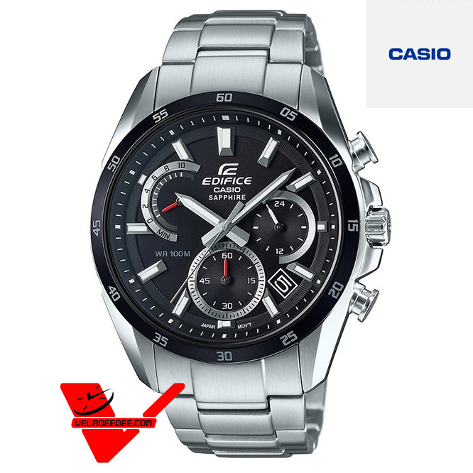 Veladeedee Casio Edifice Bluetooth นาฬิกาข้อมือ สายสแตนเลส รุ่น EFB-510DB-1AVUPR (ประกัน CMG ศูนย์เซ็นทรัล)