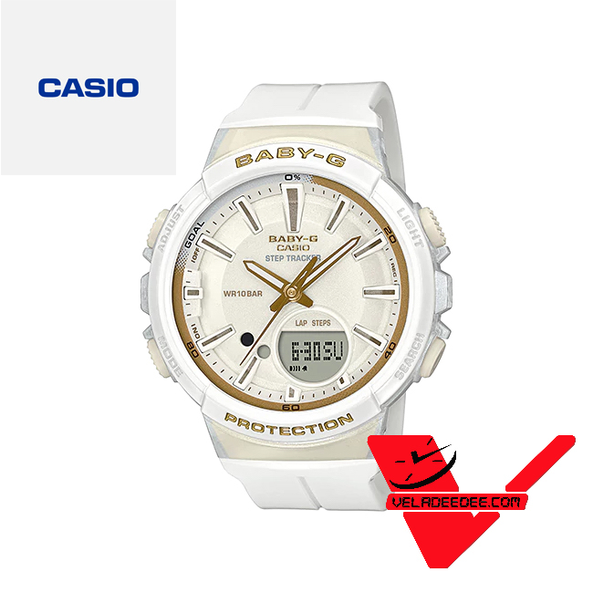 Casio Baby-G (ประกันCMG) | FOR RUNNING SERIES (ซีรีย์เพื่อนักวิ่ง) | นาฬิกาข้อมือ สายยางเรสิ้น รุ่น BGS-100GS-7ADR
