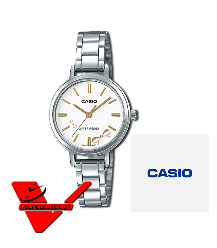 Casio Standard นาฬิกาข้อมือสุภาพสตรี(ประกันCMG) สายสเตนเลส รุ่น LTP-E146D-7A