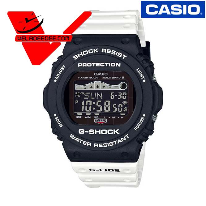 Casio G-Shock (ประกัน CMG ศูนย์เซ็นทรัล 1 ปี) GWX-5700SSN-1DR Tough Solar นาฬิกาข้อมือผู้ชาย สายเรซิ่น รุ่น GWX-5700SSN-1
