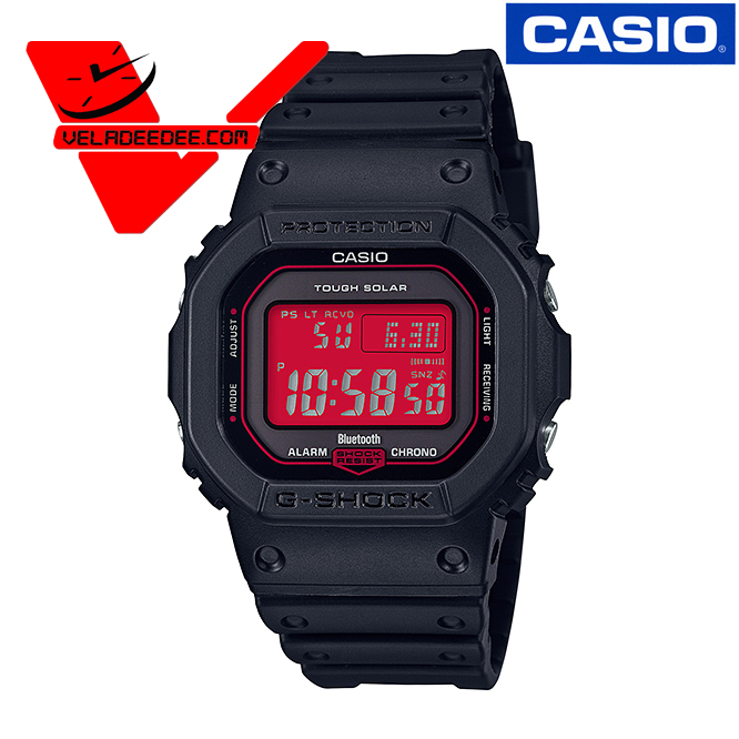 Casio G-Shock (ประกัน CMG ศูนย์เซ็นทรัล 1 ปี) GW-B5600AR-1ADR นาฬิกาข้อมือผู้ชาย สายเรซิ่น รุ่น GW-B5600AR-1ADR veladeedee.com