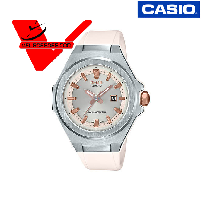 CASIO BABY-G G-MS (Tough Solar) นาฬิกาข้อมือหญิง 2 ระบบ (ประกัน CMG ศูนย์เซ็นทรัล 1 ปี) รุ่น MSG-S500-7A (หน้าขาวสายขาว)