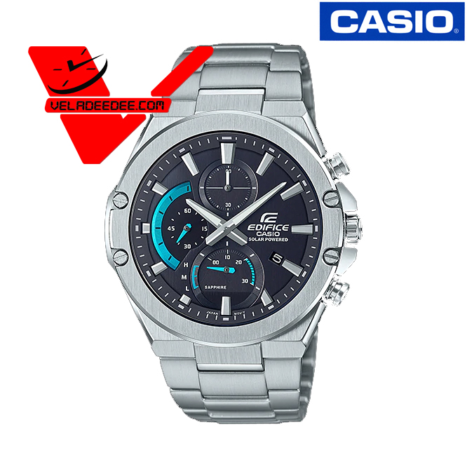 นาฬิกา Casio Edifice Tough Solar นาฬิกาข้อมือ สายสแตนเลส รุ่น (ประกัน CMG ศูนย์เซ็นทรัล) กระจก Sapphire glass รุ่น EFS-560D-1A 