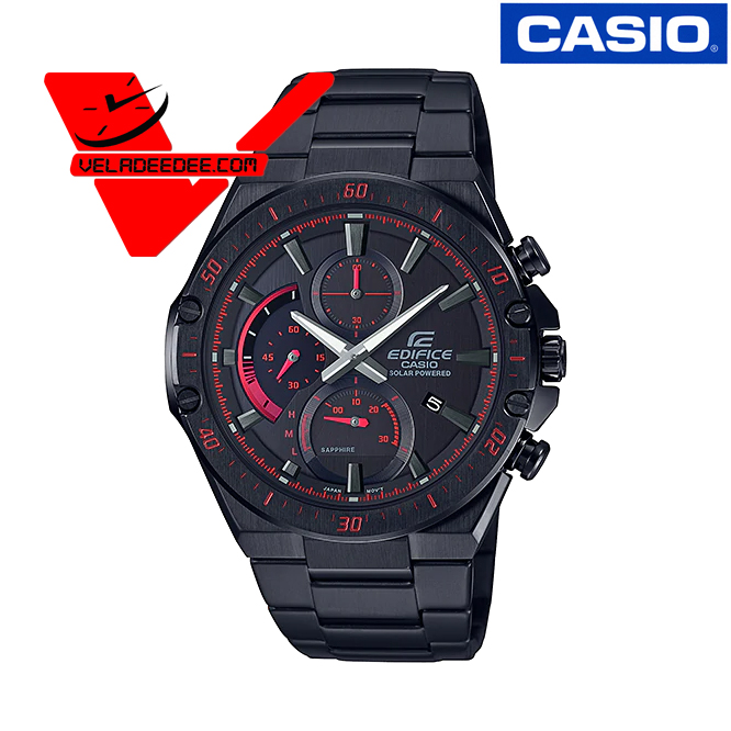 นาฬิกา Casio Edifice Tough Solar นาฬิกาข้อมือ สายสแตนเลส รุ่น (ประกัน CMG ศูนย์เซ็นทรัล) กระจก Sapphire glass รุ่น   EFS-S560DC-1AV