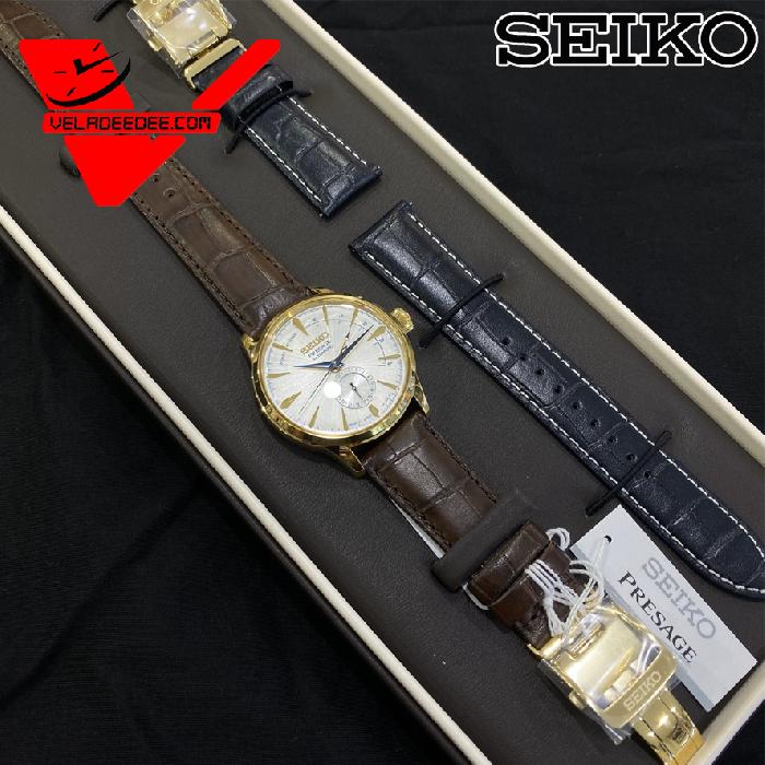 Seiko Presage Cocktail Made in Japan Limited Edition นาฬิกาข้อมือชาย (ในประเทศไทยเพียง 100 เรือน) แถมสายหนังแท้ 1 เส้น รุ่น SSA402J1 VELADEEDEE