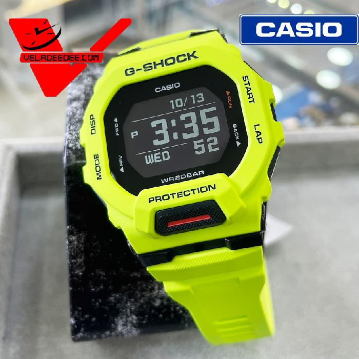 CASIO G-SHOCK GBD-200-9 นาฬิกาข้อมือชาย สายเรซิ่น เชื่อมต่อแอป G-SHOCK MOVE and Bluetooth (ประกัน CMG ศูนย์เซ็นทรัล 1 ปี) รุ่น GBD-200-9DR #veladeedee.com 