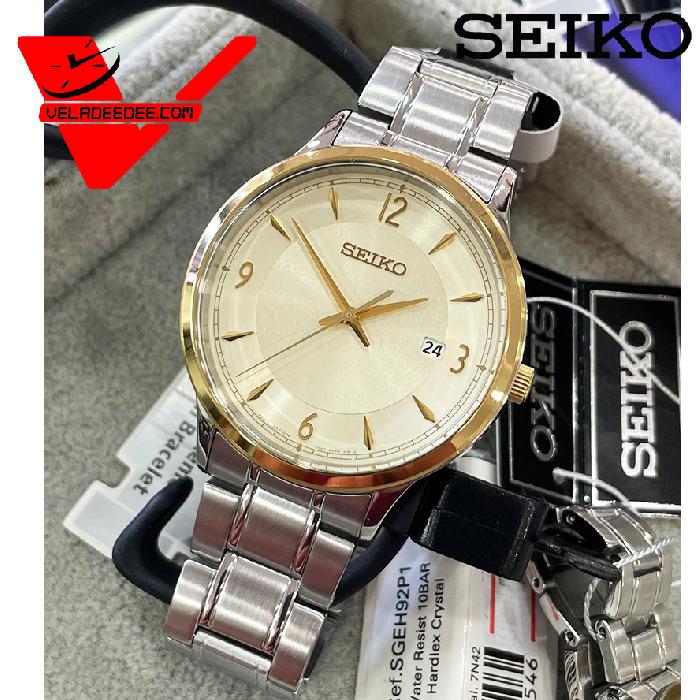 SEIKO 50th Anniversary Dress Watch นาฬิกาข้อมือชาย สายสแตนเลส รุ่น SGEH92P1