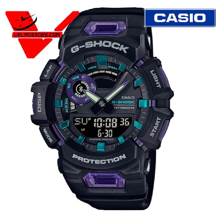นาฬิกา CASIO G-SHOCK GBA-900 (ประกันศูนย์เซ็นทรัล 1ปี) G-SQUAD Bluetooth ซีรีส์ GBA-900-1A6 (ดำม่วง)