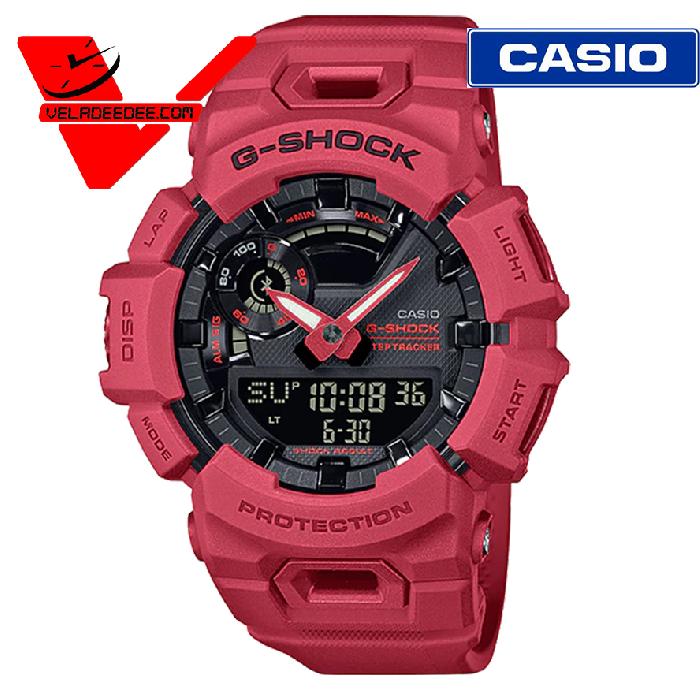นาฬิกา CASIO G-SHOCK GBA-900 (ประกันศูนย์เซ็นทรัล 1ปี) G-SQUAD Bluetooth ซีรีส์ GBA-900-4A (แดง)