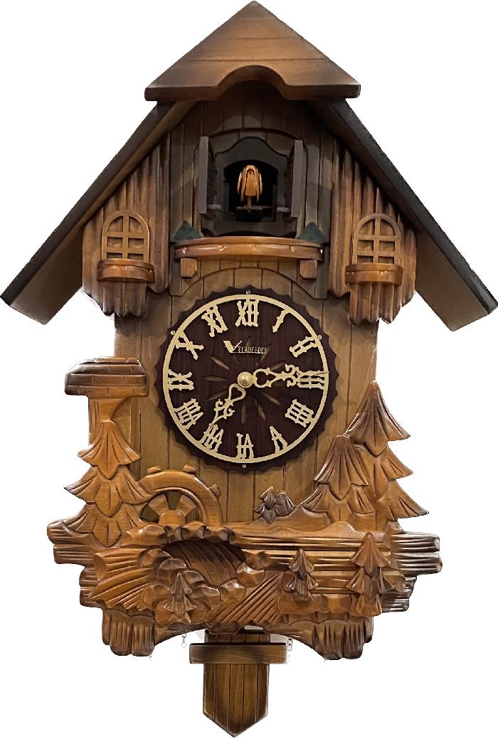 Veladeedee Cuckoo Clock นาฬิกาแขวน เวลาดีดีกุ๊กกู ตัวเรือนไม้แท้ รุ่น V6603-BR-RM