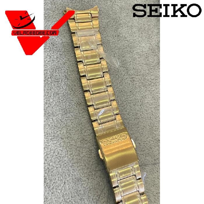 สายนาฬิกา สายแท้ ไซโก้ Seiko สายเปลี่ยนแท้ สายแสตนเลส สีทอง รุ่น หัวโค้ง 20 มม สินค้าใหม่ สินค้าแท้ 100%