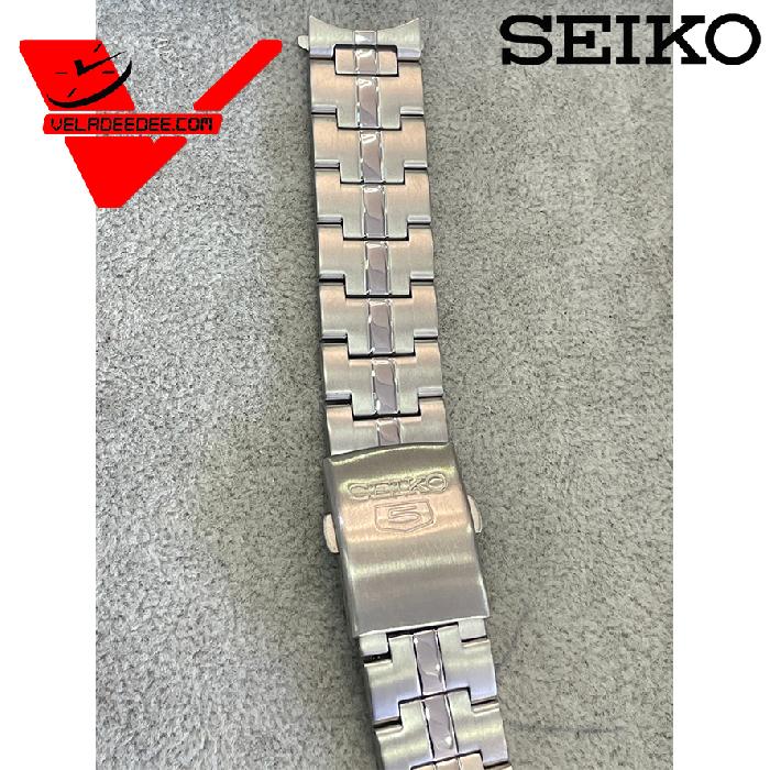 สายนาฬิกา สายแท้ ไซโก้ Seiko สายเปลี่ยนแท้ สายแสตนเลส สีเงิน รุ่น หัวโค้ง 18 มม สินค้าใหม่ สินค้าแท้ 100%