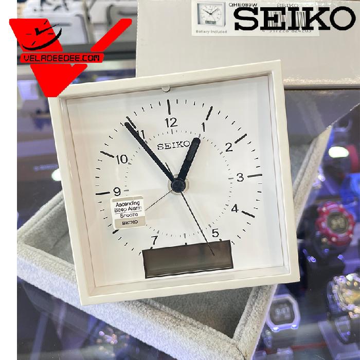 นาฬิกาปลุก2ระบบ เข็มและดิจิตอล  นาฬิกาปลุก SEIKO  ไซโก้  Alarm Clock รุ่น QHE089W