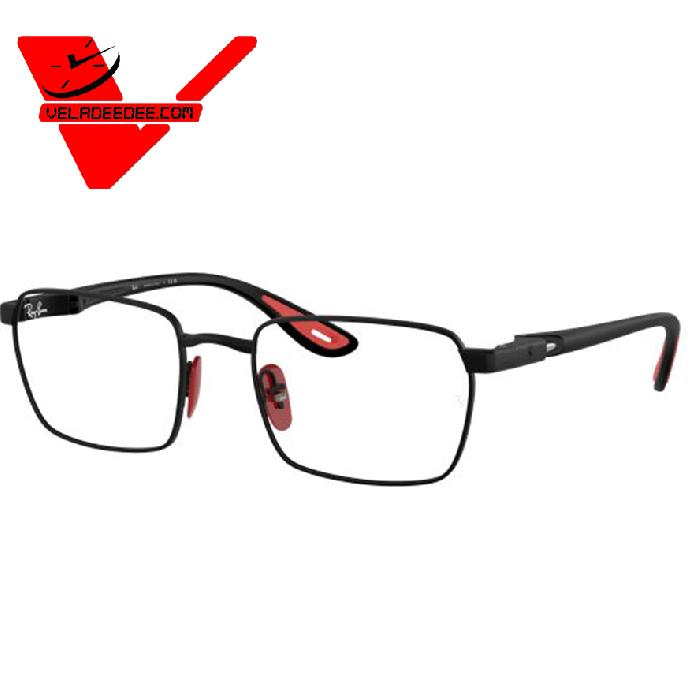 กรอบแว่นตา RayBan รุ่น RX6507M F002 Ferrari Collection  Black  ขนาด 54 มม รับประกันศูนย์ 2 ปี